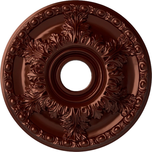 Ekena Millwork Granada Ceiling Medallion (Fits Canopies up to 6 5/8"), 18"OD x 3 1/2"ID x 2 1/2"P, Antique Copper CM18GAACS - main